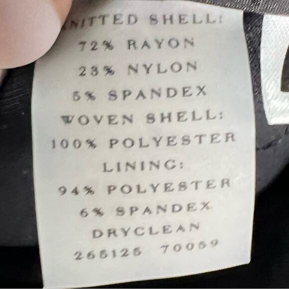 Ann Taylor black sequin straight pencil skirt size 8 B62 - Picture 4 of 5